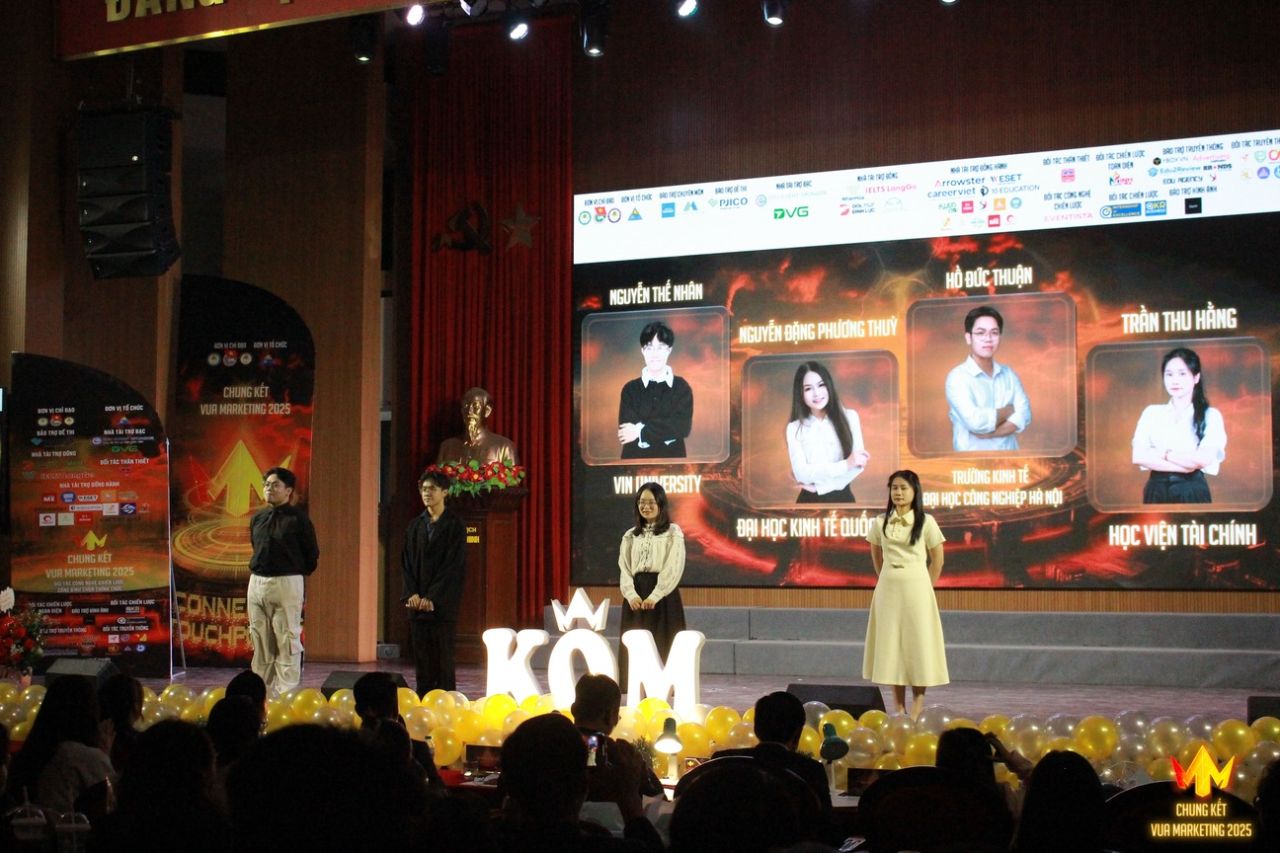 Chung kết Cuộc thi Vua Marketing 2025: Khi trí tuệ và bản lĩnh tạo nên dấu ấn