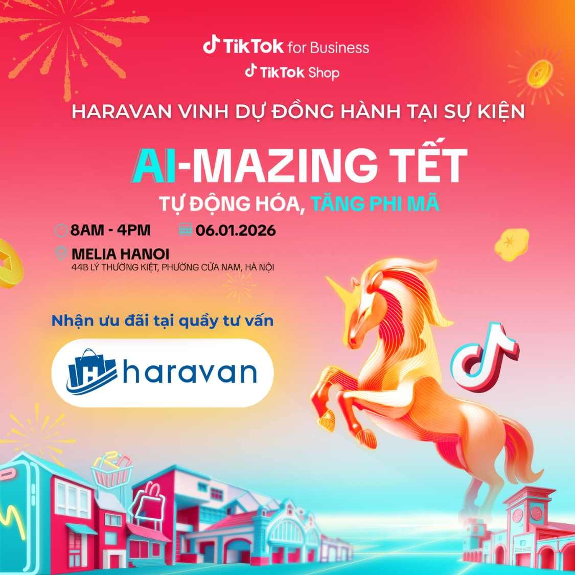 Sự kiện AI-Mazing Tết 2026 tổ chức bởi TikTok tại H&agrave; Nội