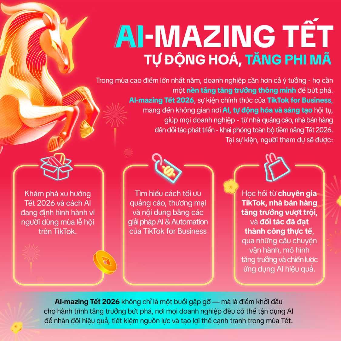 Sự kiện AI-Mazing Tết 2026 tổ chức bởi TikTok tại H&agrave; Nội