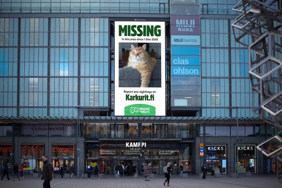 Musti Group Turns DOOH into a Tool to Find Lost Pets