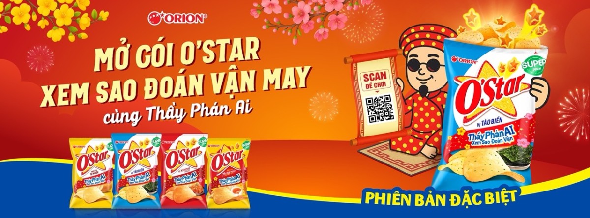 Snack O’star Tết: Orion thử nghiệm công nghệ để chinh phục người tiêu dùng trẻ