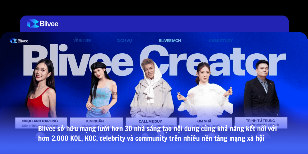 Influencer Marketing l&agrave; g&igrave;? Xu hướng thị trường v&agrave; giải ph&aacute;p to&agrave;n diện từ Blivee