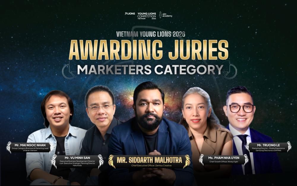 Chính thức công bố dàn Awarding Juries Vietnam Young Lions 2026