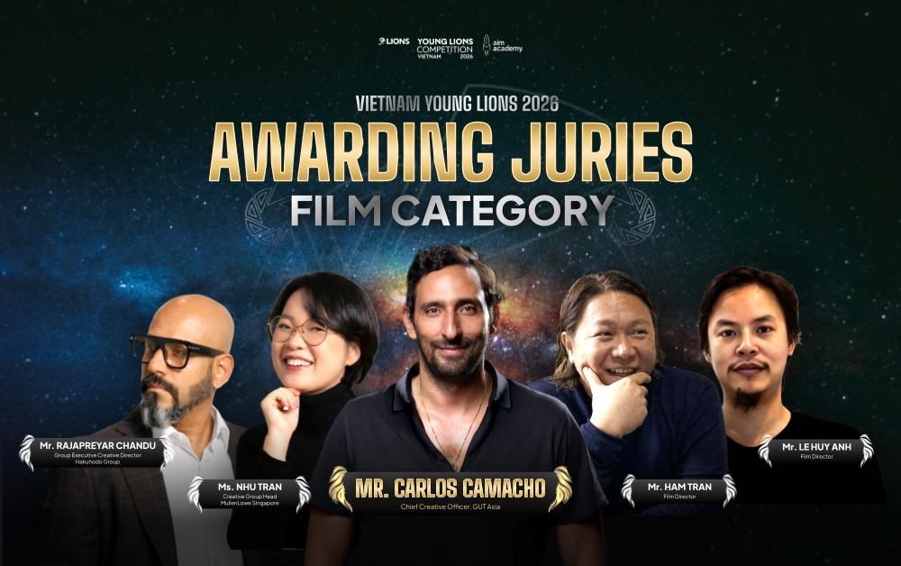 Chính thức công bố dàn Awarding Juries Vietnam Young Lions 2026
