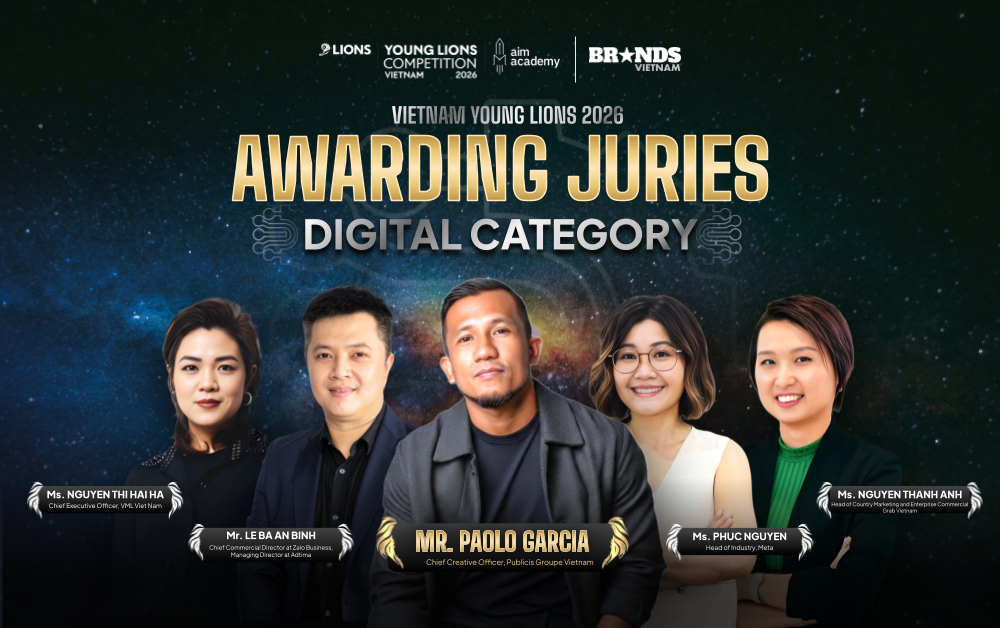 Chính thức công bố dàn Awarding Juries Vietnam Young Lions 2026
