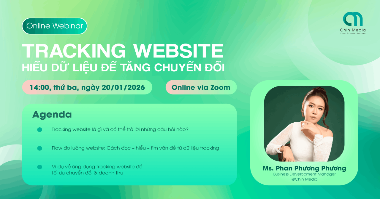 [Webinar] [20/01/2025] Website Tracking - Hiểu dữ liệu để tăng chuyển đổi