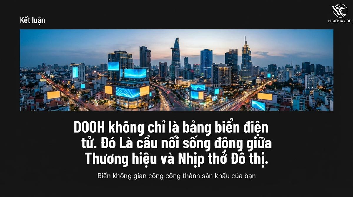 DOOH 2026 – Kỷ nguyên quảng cáo ngoài trời thông minh và tương tác