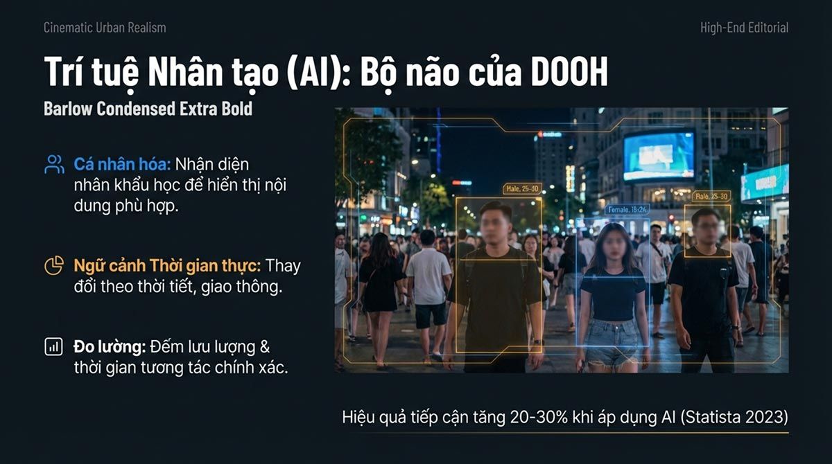 DOOH 2026 – Kỷ nguyên quảng cáo ngoài trời thông minh và tương tác