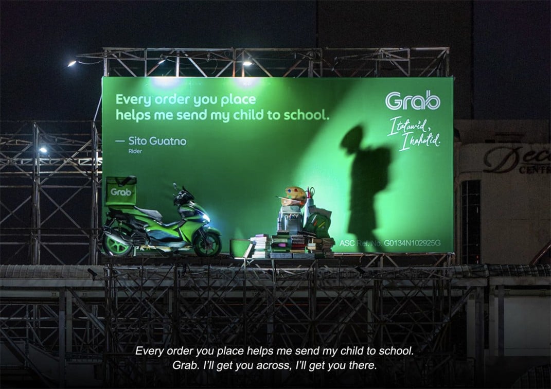 Chiến dịch “Headlight Billboard” của Grab Philippines: Tái định nghĩa giá trị dịch vụ qua thông điệp nhân văn