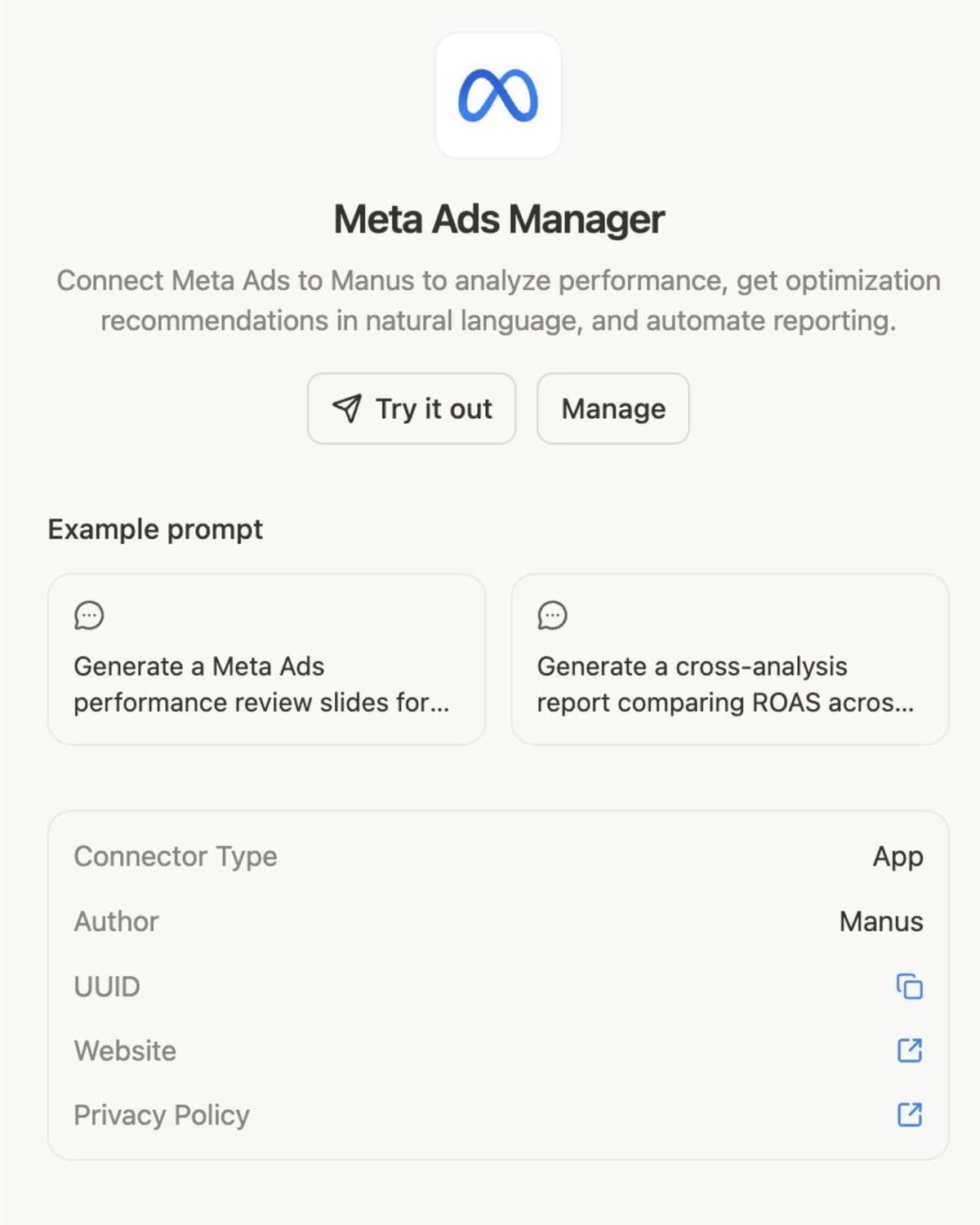 Meta tích hợp AI Manus vào Ads Manager: Bước thử nghiệm cho tham vọng tự động hóa Media Buying