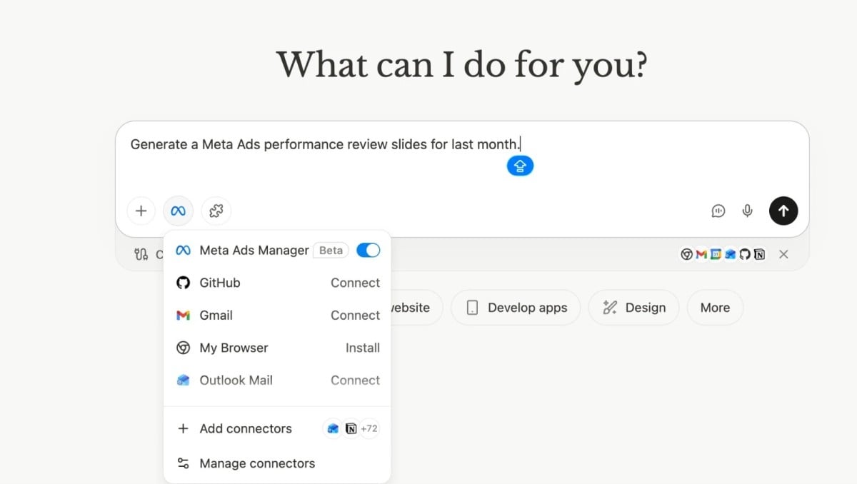 Meta tích hợp AI Manus vào Ads Manager: Bước thử nghiệm cho tham vọng tự động hóa Media Buying