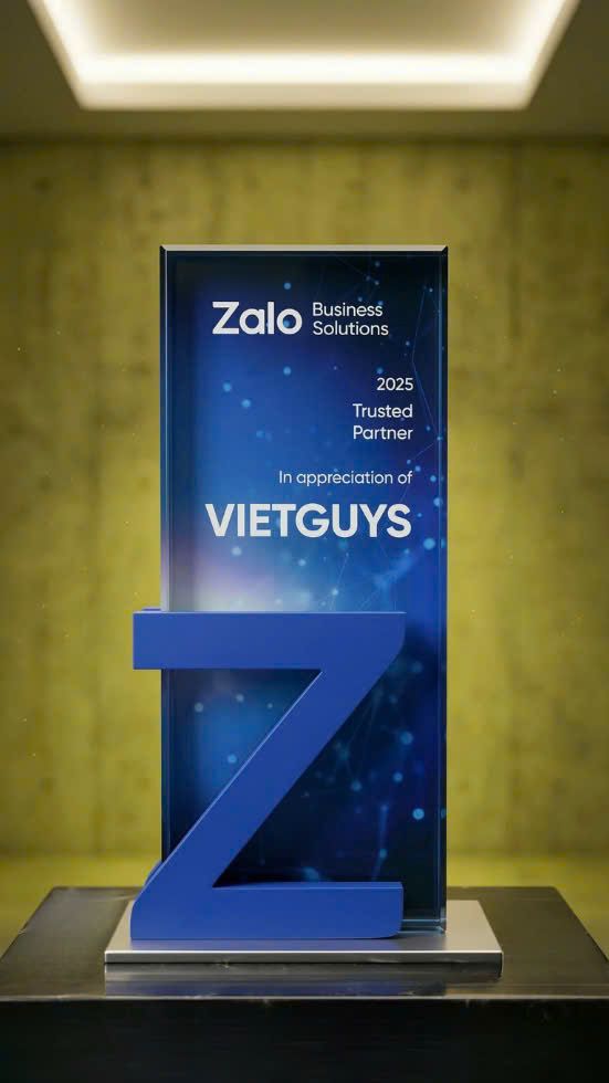 VietGuys được Zalo Business Solutions vinh danh “Trusted Partner” tại Z-Connect Night 2026