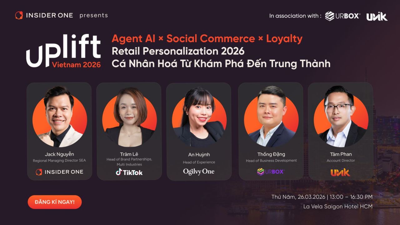 Mời tham dự diễn đàn chiến lược: UPLIFT Vietnam 2026 – “Agent AI x Social Commerce x Loyalty”