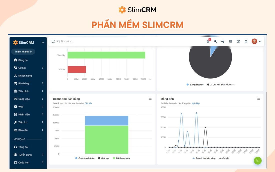 Phần mềm quản lý doanh thu