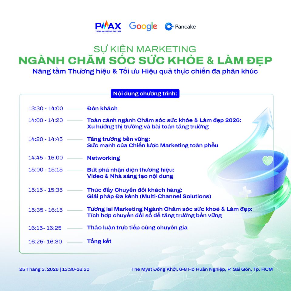 [Sự kiện Marketing] [25/03/2026] Ng&agrave;nh Chăm s&oacute;c sức khỏe v&agrave; L&agrave;m đẹp 2026