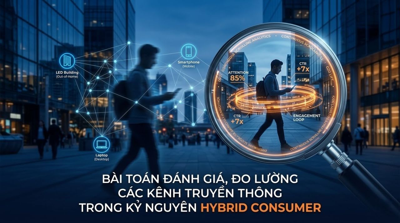Bài toán đánh giá, đo lường các kênh truyền thông trong kỷ nguyên hybrid consumer