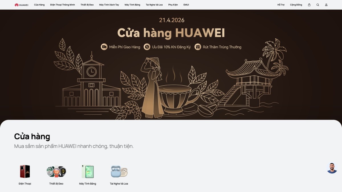 Huawei công bố ra mắt Cửa hàng Trực tuyến chính hãng tại Việt Nam