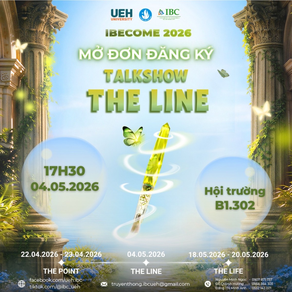 Mở đơn đăng ký tham dự Talkshow “The Line” thuộc khuôn khổ chương trình hướng nghiệp IBeCome 2026