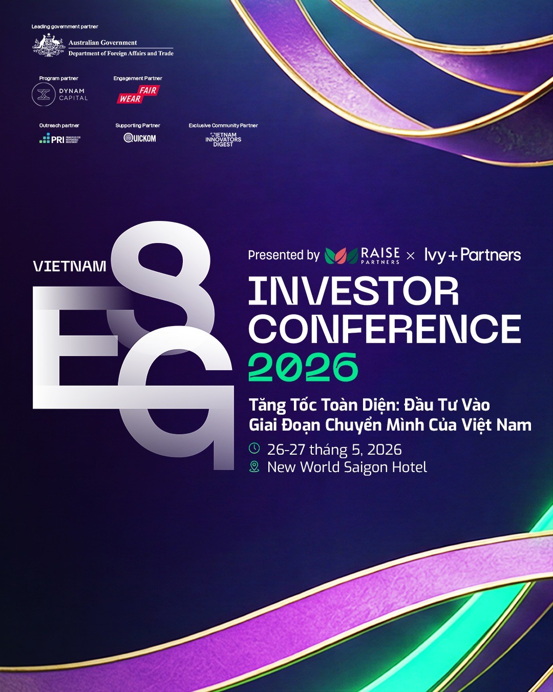 2026 Vietnam ESG Investor Conference: Thảo luận cách chuyển hoá ESG thành cơ hội đầu tư