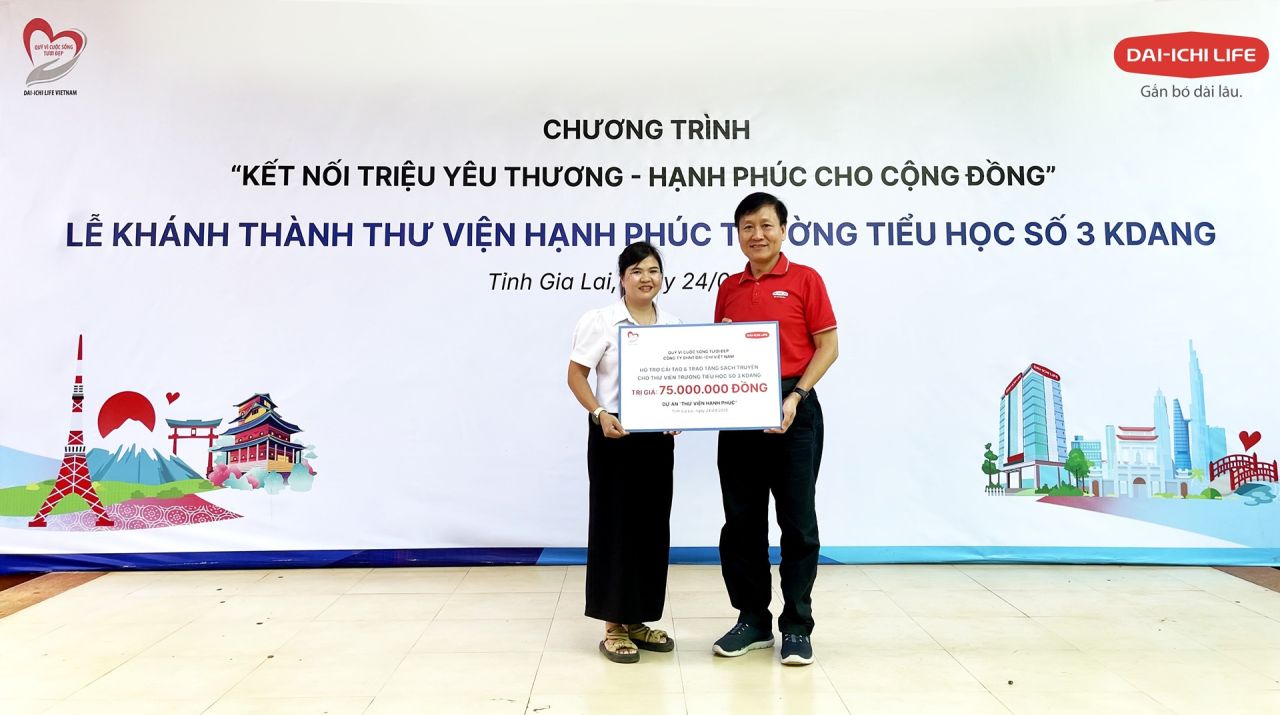 Dai-ichi Life Việt Nam khởi động dự án “Thư viện Hạnh phúc” tại tỉnh Gia Lai