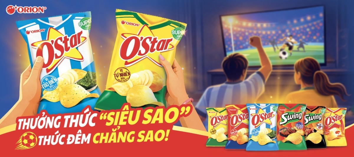 Orion “thay áo” 72 sản phẩm, đồng hành cùng đam mê bóng đá của người tiêu dùng