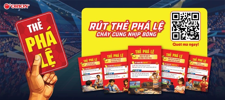Orion “thay áo” 72 sản phẩm, đồng hành cùng đam mê bóng đá của người tiêu dùng