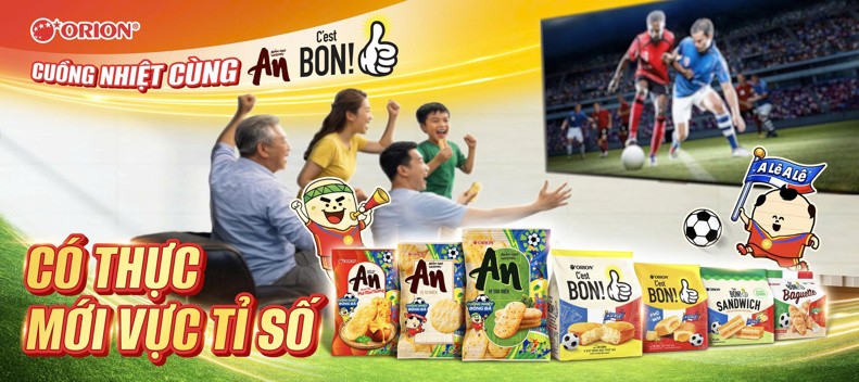 Orion “thay áo” 72 sản phẩm, đồng hành cùng đam mê bóng đá của người tiêu dùng