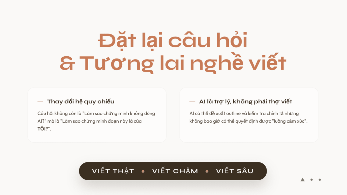Nghịch lý nghề viết trong thời đại “AI” cũng có thể viết...