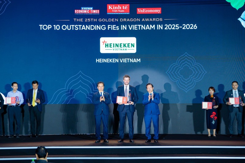 HEINEKEN Việt Nam được vinh danh tại giải thưởng Rồng Vàng 2026 nhờ nỗ lực tiên phong phát triển bền vững