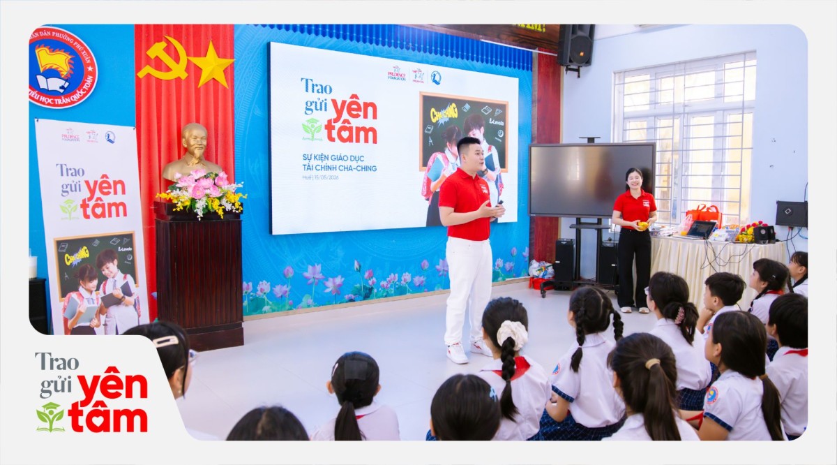 Prudential tiếp tục hành trình gieo mầm kỹ năng tài chính cho trẻ em Việt Nam qua chương trình Cha-Ching