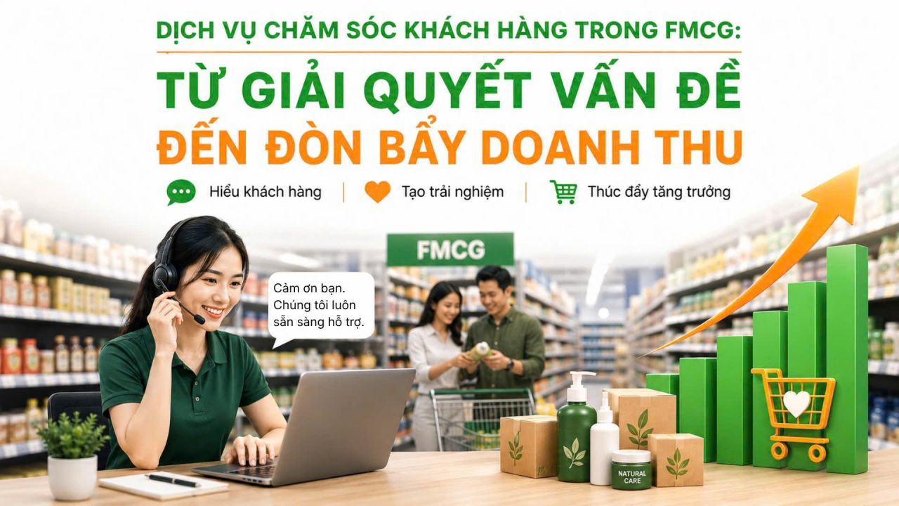 Xu hướng 2026: Chuyển h&oacute;a CSKH trong FMCG th&agrave;nh động lực doanh thu