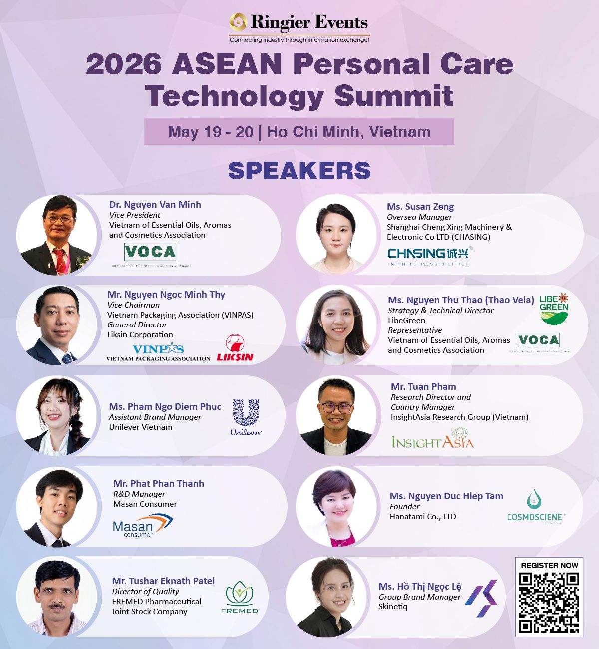 Việt Nam đăng cai Hội nghị C&ocirc;ng nghệ Chăm s&oacute;c C&aacute; nh&acirc;n ASEAN 2026 tại TP.HCM