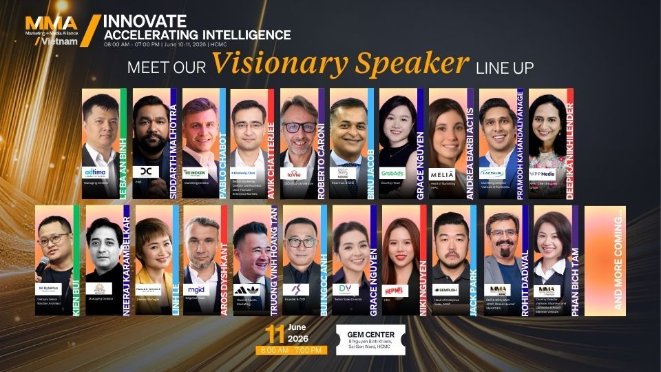 Dàn diễn giả xuất hiện tại MMA INNOVATE Vietnam 2026