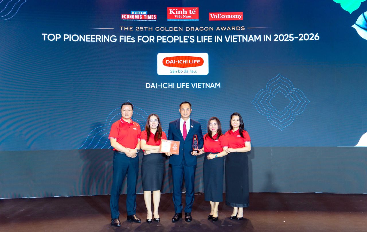 Dai-ichi Life Việt Nam được vinh danh tại chương trình Rồng Vàng 2026
