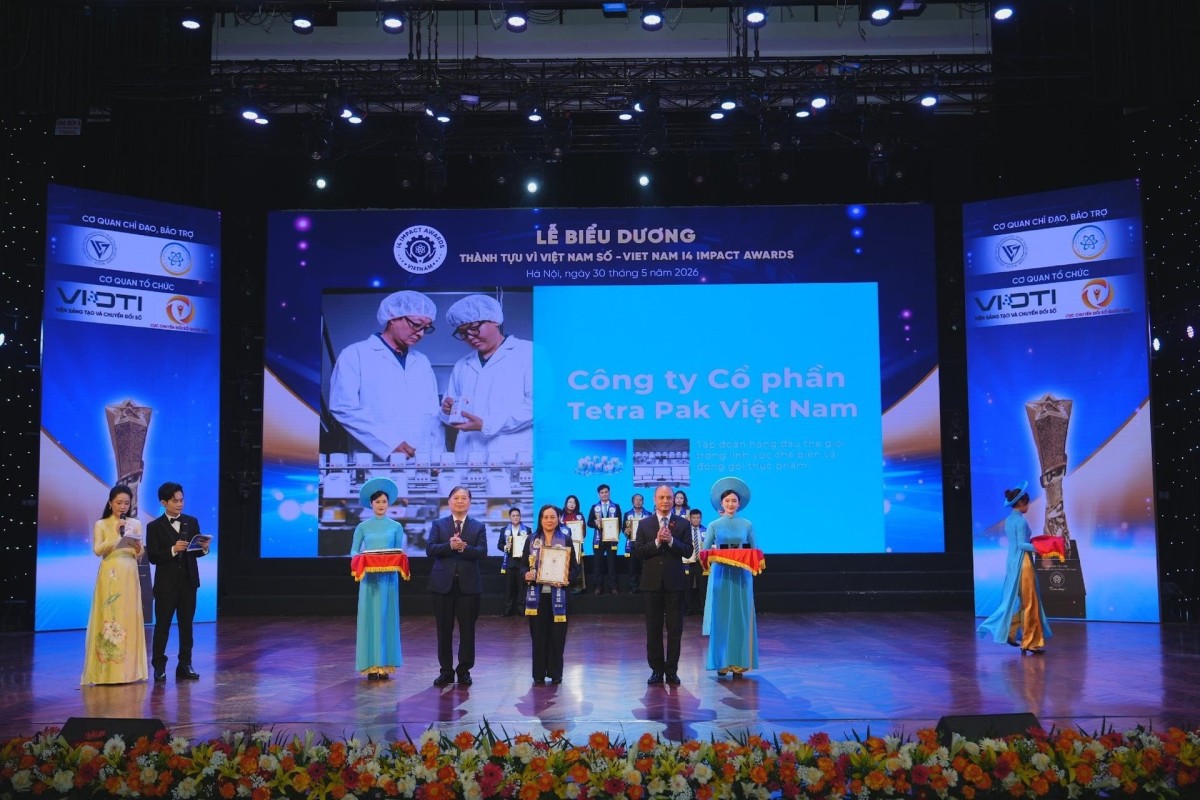 Tetra Pak nhận hai giải thưởng tại Vietnam I4 Impact Awards 2026