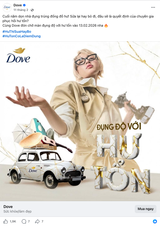 Dove đã tái định nghĩa “hư tổn” như thế nào?