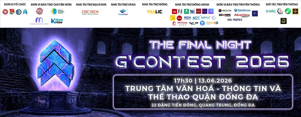 [Đ&ecirc;m Chung kết] [13/06/2026] Cuộc thi GContest - Nh&agrave; Kinh tế t&agrave;i ba 2026