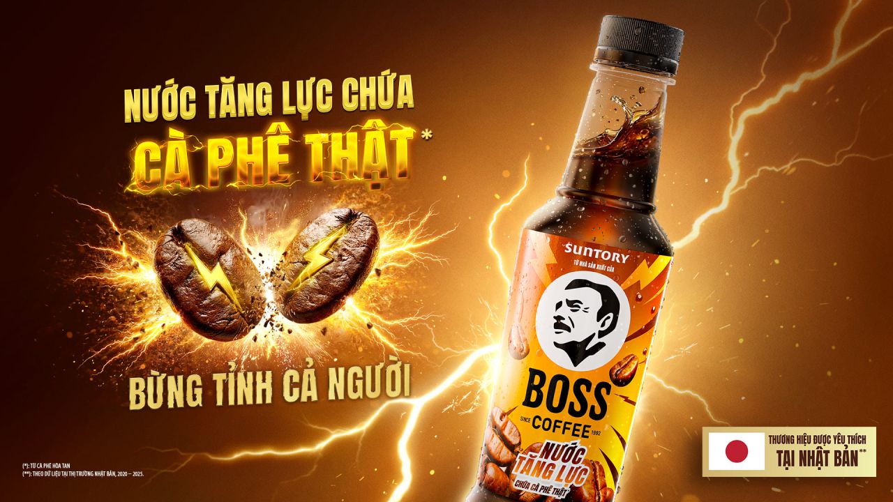 BOSS Coffee và Dentsu Creative tôn vinh “người hùng đời thường” qua chiến dịch nước tăng lực cà phê BOSS