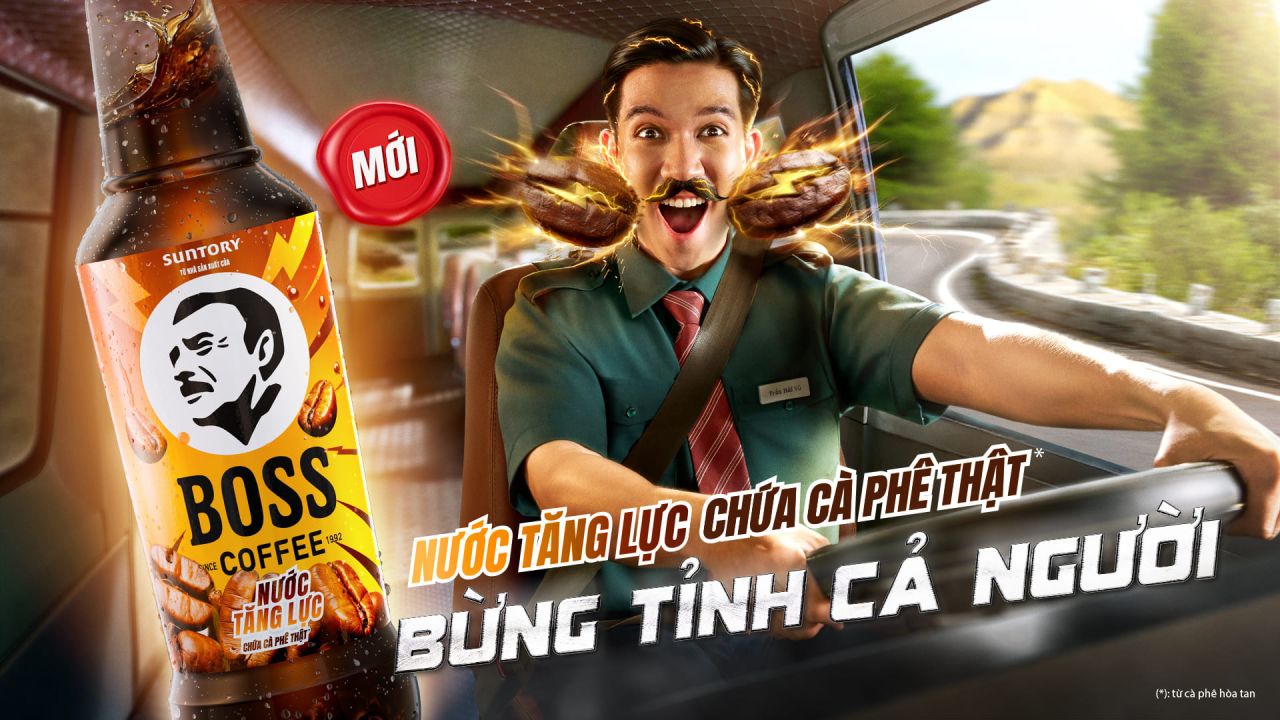 BOSS Coffee và Dentsu Creative tôn vinh “người hùng đời thường” qua chiến dịch nước tăng lực cà phê BOSS