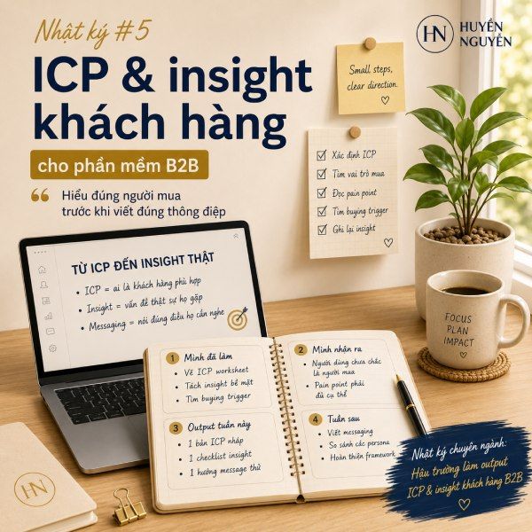 Nhật k&yacute; l&agrave;m ICP: Khi insight kh&aacute;ch h&agrave;ng B2B kh&ocirc;ng chỉ nằm tr&ecirc;n một bảng ch&acirc;n dung