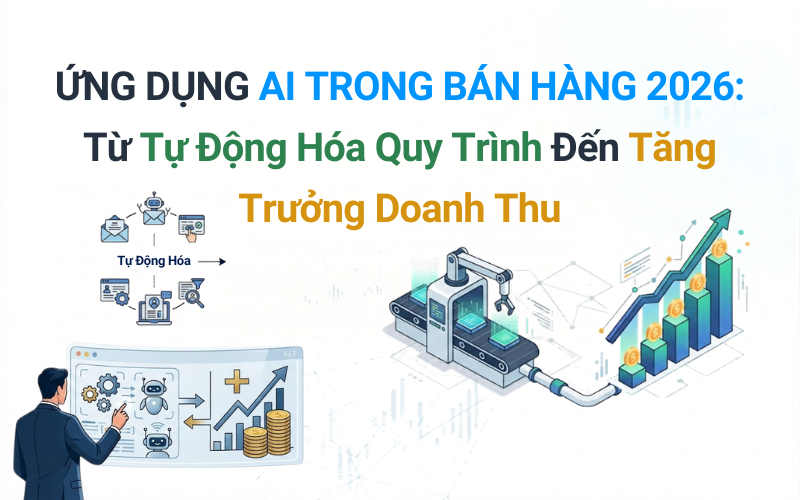 Ứng dụng AI trong bán hàng 2026: Từ tự động hóa quy trình đến tăng trưởng doanh thu