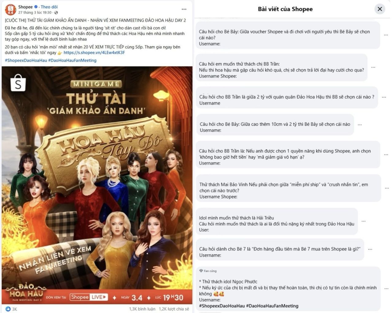 Từ s&acirc;n khấu ch&aacute;y v&eacute; đến Shopee Live: Đảo Hoa Hậu giữ sức h&uacute;t ra sao?