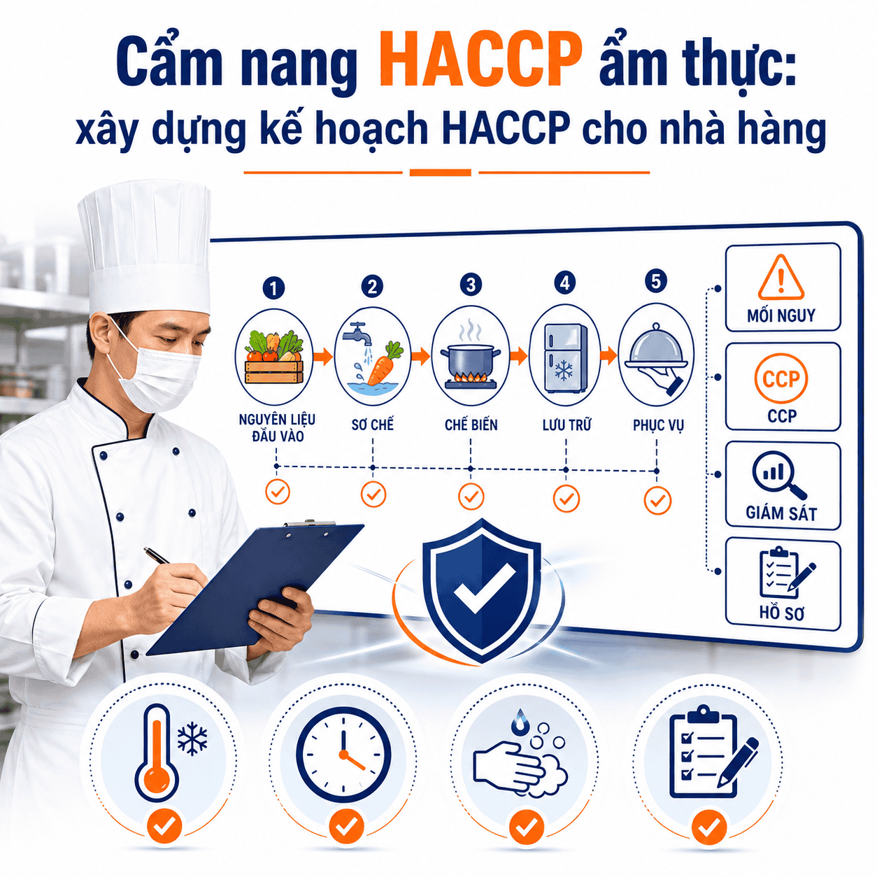 Cẩm nang HACCP Ẩm Thực: X&acirc;y Dựng Kế hoạch HACCP Cho Nh&agrave; h&agrave;ng