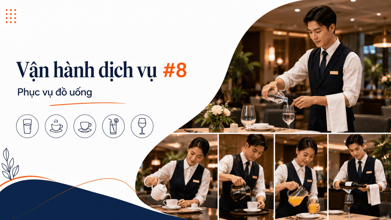 🍷 Cẩm Nang Vận h&agrave;nh Dịch vụ #8: Quy tr&igrave;nh v&agrave; Ti&ecirc;u chuẩn Phục vụ đồ uống