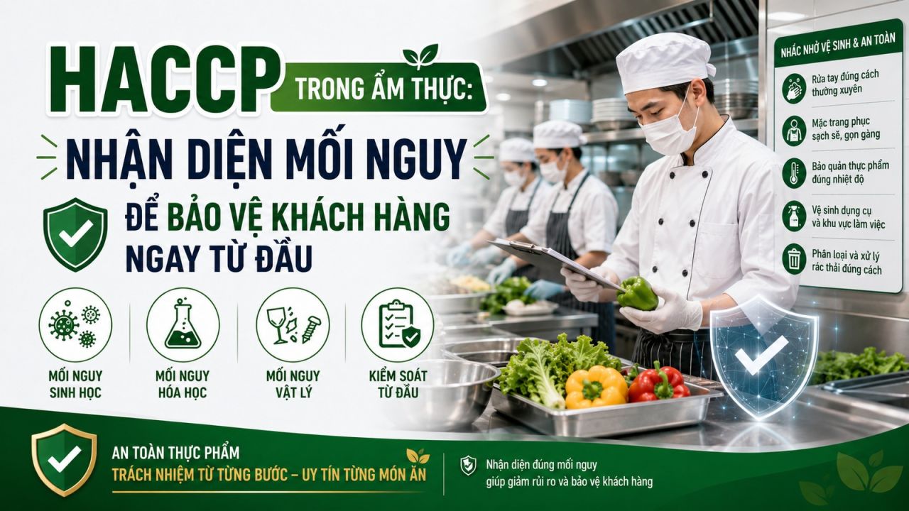HACCP Ẩm thực: Nhận diện mối nguy &ndash; bước đầu bảo vệ kh&aacute;ch h&agrave;ng
