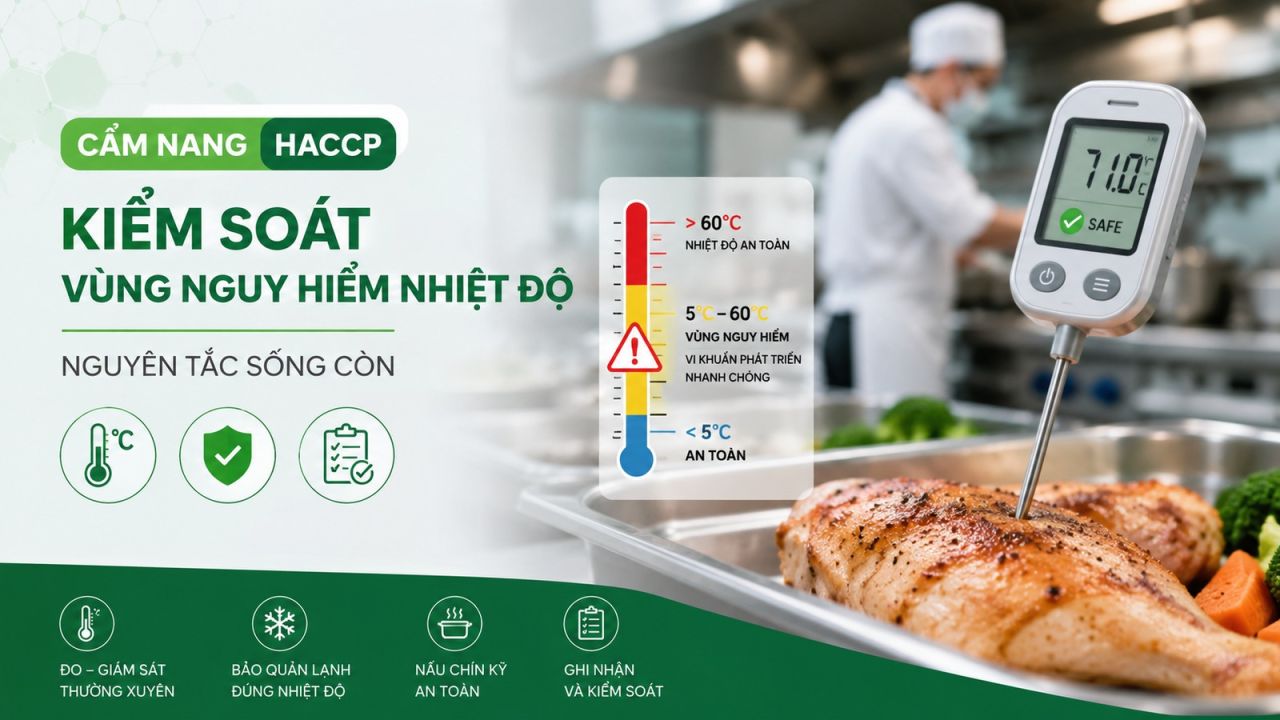 Cẩm Nang HACCP Ẩm thực: Kiểm soát vùng nguy hiểm nhiệt độ – nguyên tắc sống còn