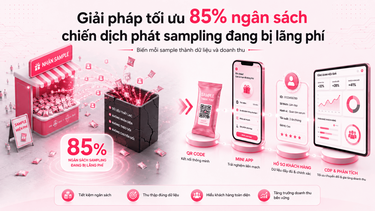 Giải pháp tối ưu 85% ngân sách chiến dịch phát Sampling đang bị lãng phí