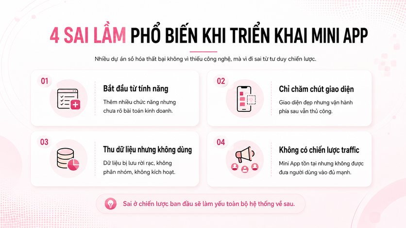 Chiến lược biến Mini App từ một giao diện đăng ký thành hệ thống tăng trưởng dựa trên dữ liệu