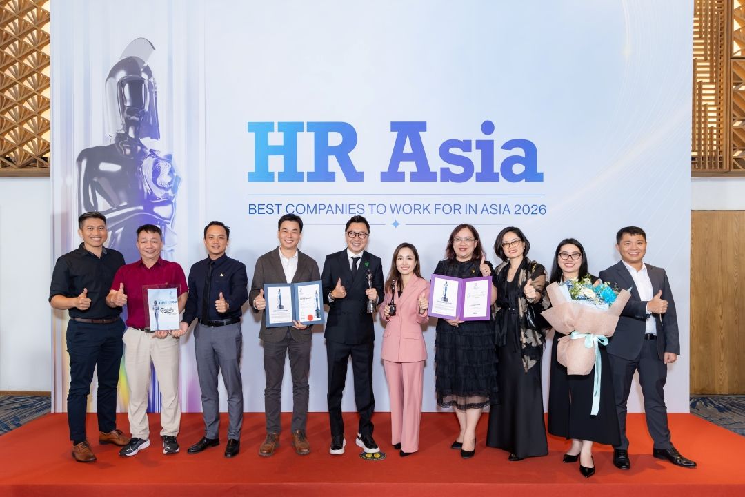Giải thưởng HR Asia Diversity, Equity & Inclusion Award 2026 ghi nhận cam kết l&acirc;u d&agrave;i của Carlsberg Việt Nam trong việc x&acirc;y dựng m&ocirc;i trường l&agrave;m việc nơi mọi người đều được t&ocirc;n trọng, h&ograve;a nhập v&agrave; được trao cơ hội ph&aacute;t triển. Nguồn: Carlsberg Việt Nam