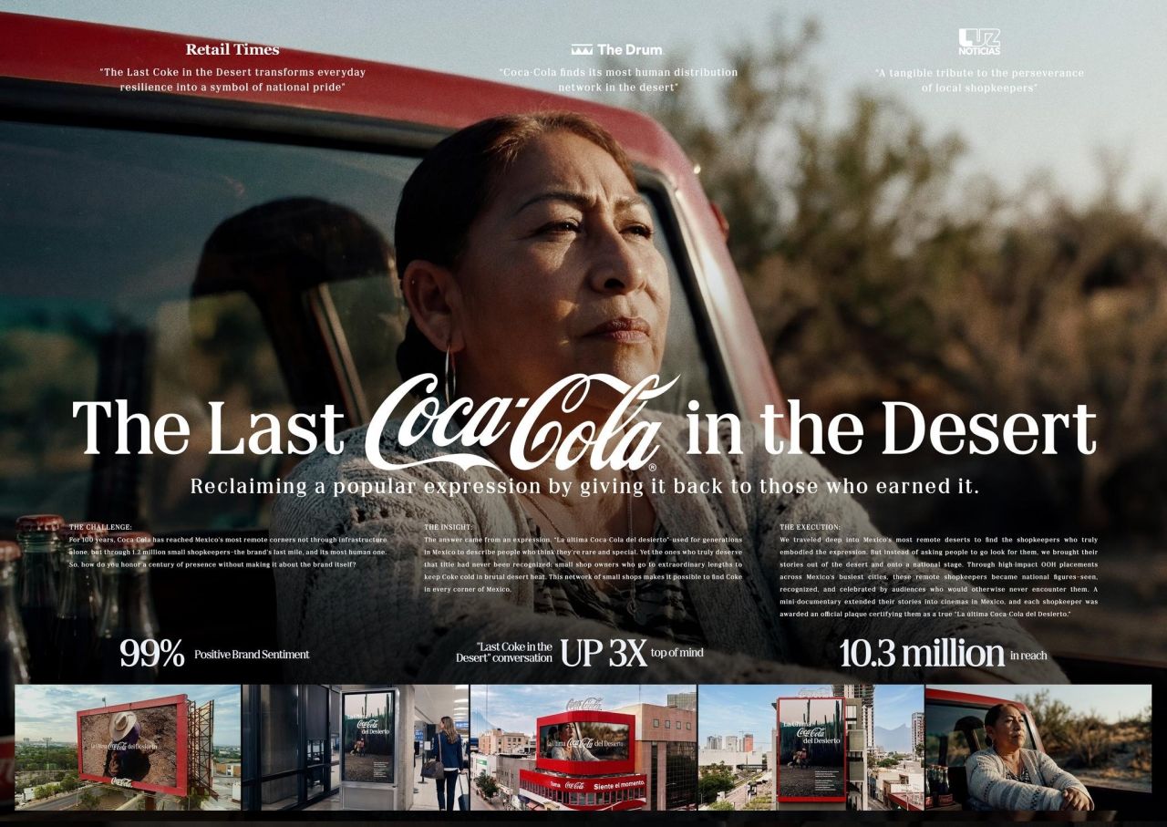 “The Last Coca-Cola in the Desert”: Chiến dịch tri ân 100 năm tại Mexico giành giải Gold Cannes Lions 2026